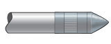 Illustration of an arrow bullet point, parts of an arrow concept. 